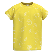 Yellow t-shirt with white lemon 