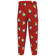 Red Watermelon Print Girls Leggings | Soft Stretch Kids Leggings | Fun Fruit Pattern Everyday Wear | 2164
