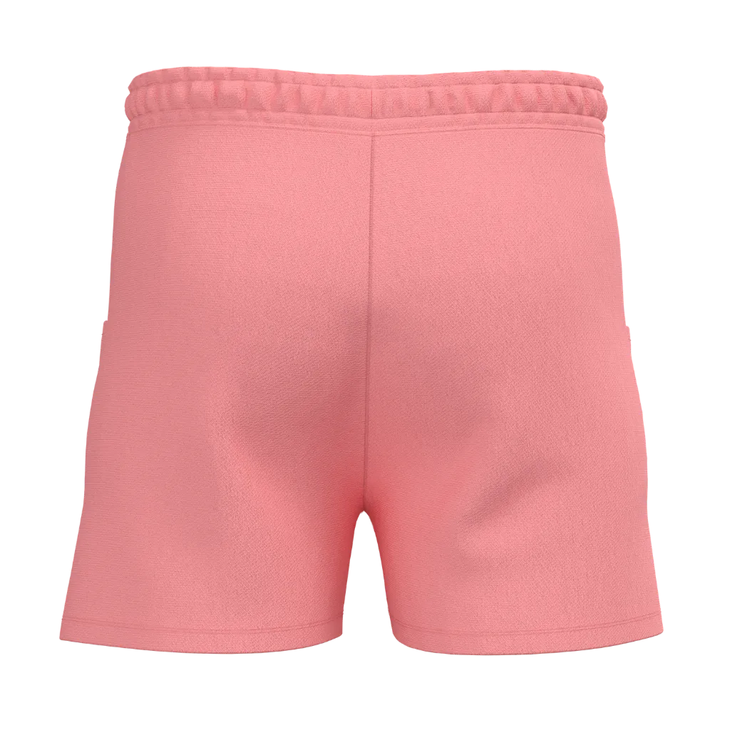 Peach Pink Cotton Short Pant for Girls | Watermelon Graphic Kids Shorts | Comfortable Drawstring Casual Wear | 2171
