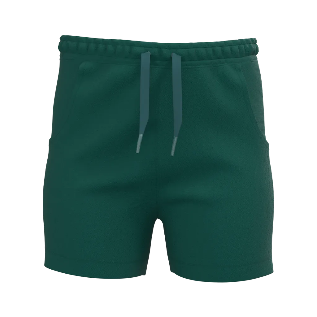 Green Girls Short Pant | Solid Drawstring Casual Shorts | Comfortable Everyday Wear | 2182SP