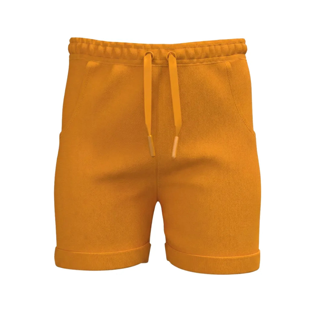 Orange Boys Short Pant | Everyday Drawstring Shorts | 2242