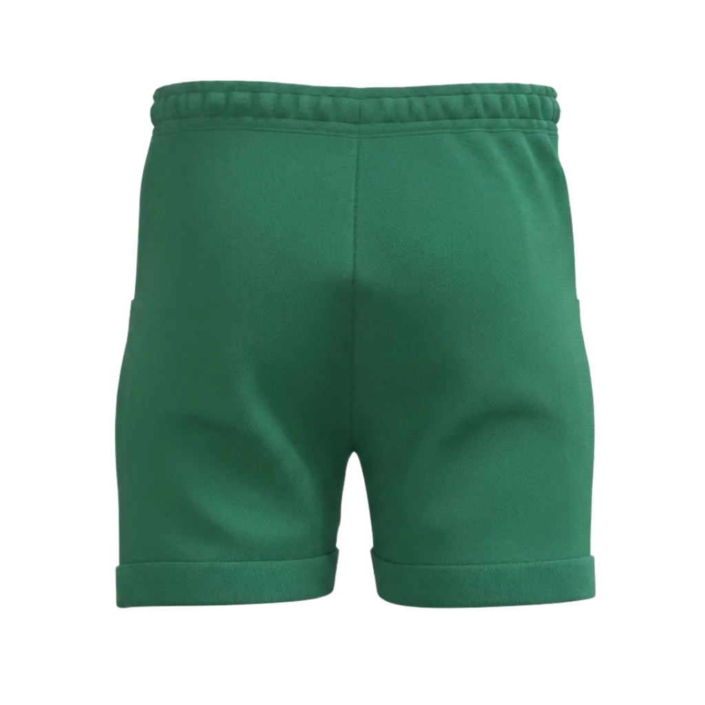 Green Boys Short Pant | Solid Casual Drawstring Shorts | 2243