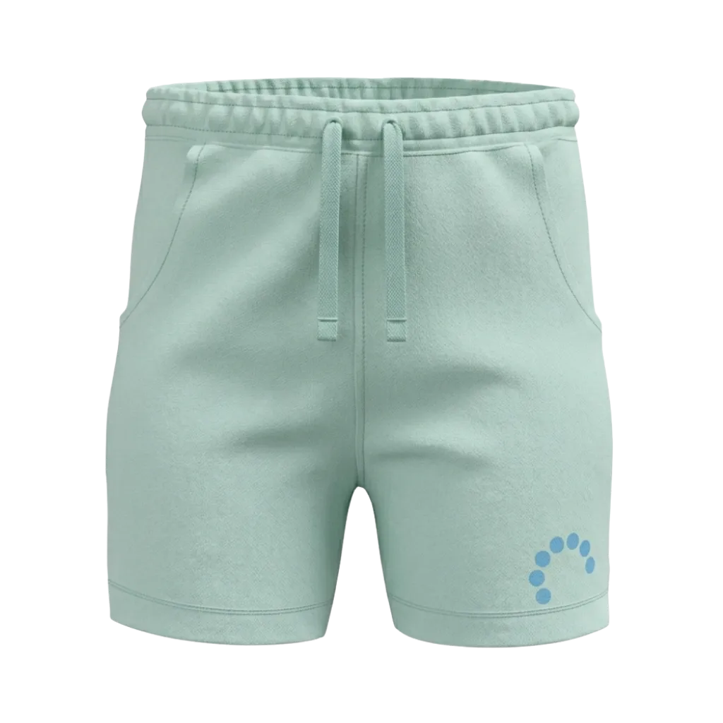 Sky Blue Girls Short Pant | Drawstring Casual Shorts with Graphic Detail | Comfortable Everyday Wear | 2266