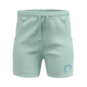 Sky Blue Girls Short Pant | Drawstring Casual Shorts with Graphic Detail | Comfortable Everyday Wear | 2266
