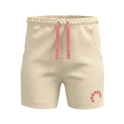 Cream Girls Short Pant | Pink Drawstring Casual Shorts | Comfortable Everyday Wear | 2268