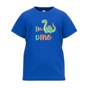 Blue Boys Graphic T-Shirt | Dinosaur Print Casual Tee | Soft Cotton Half Sleeve Summer T-Shirt | 2278