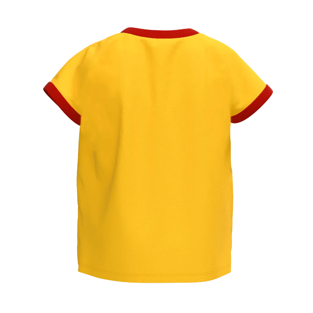 Yellow Girls Motivational T-Shirt | "Don't Give Up" Graphic Casual Tee | Soft Cotton Half Sleeve Summer T-Shirt | 2283