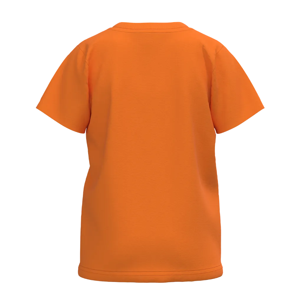 Orange Girls T-Shirt | “Born Kind” Printed Tee | Cute Casual Cotton Top | 2284