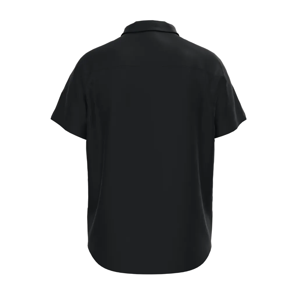 Black Boys Casual Shirt | Tiger Face Embroidery Short Sleeve Shirt | Soft Cotton Button-Down Summer Shirt | 2301