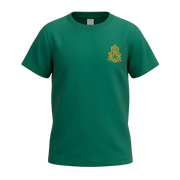 Green Boys Graphic T-Shirt | Hamsa Hand Print Casual Tee | Comfortable Everyday Wear | 2306