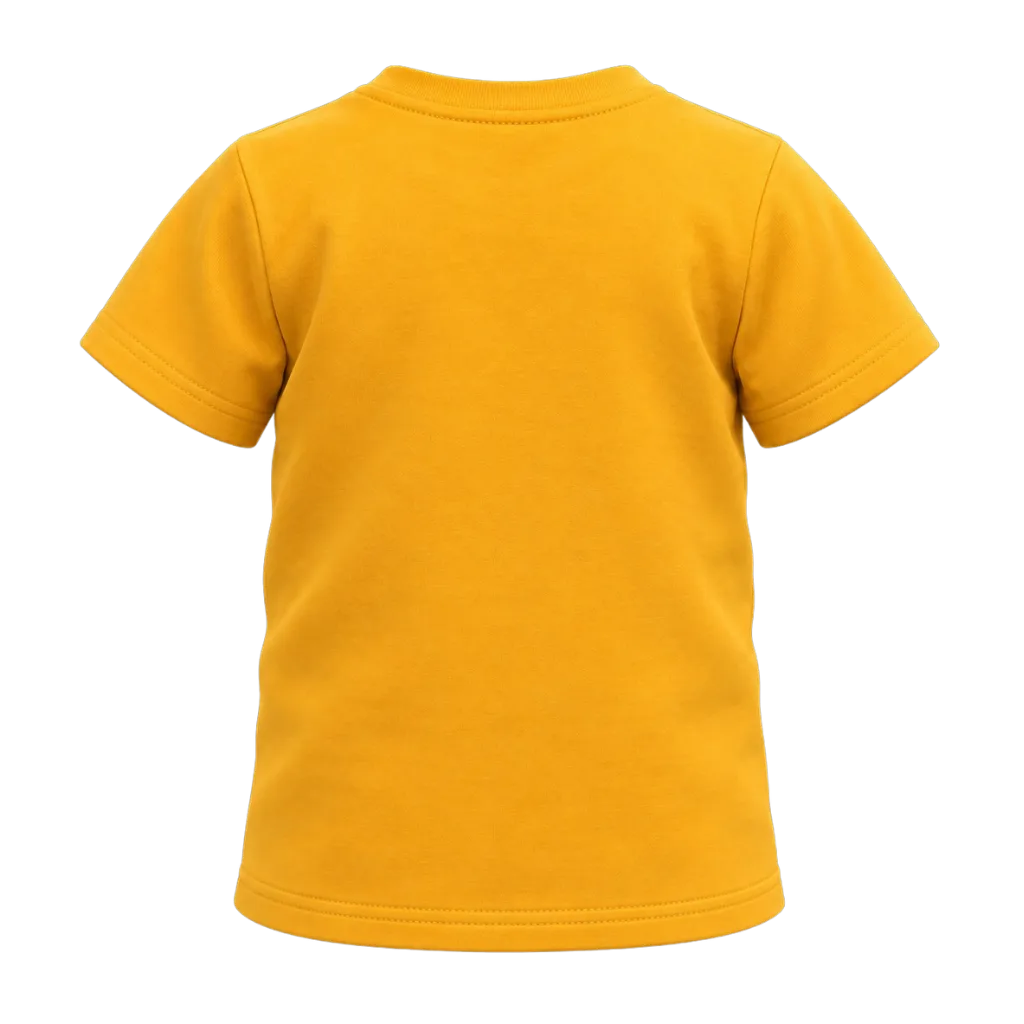 Yellow Boys Graphic T-Shirt | Cute Elephant Print Casual Tee | Comfortable Everyday Wear | 2307